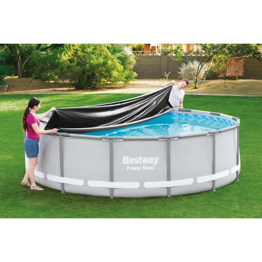 Swimmingpool Cover Bestway Sort  427 cm #7