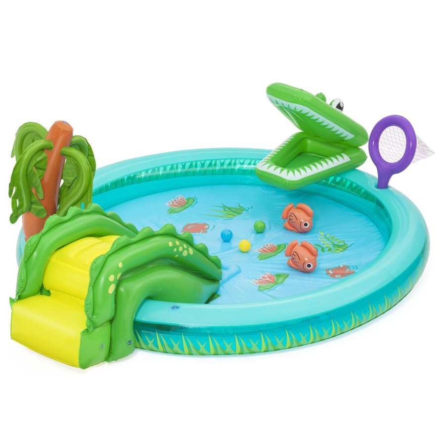 Bestway Oppustelig Pool Krokodille Legepark 224x181x72 cm +2 r Have 53166 #1