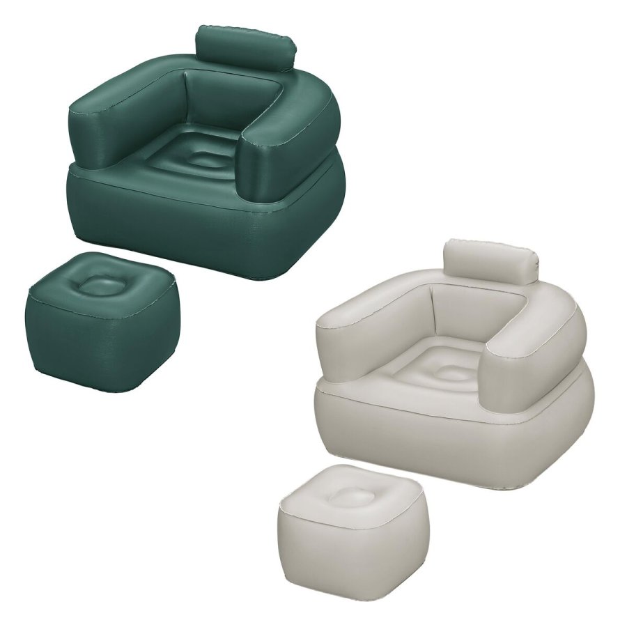 Bestway Oppusteligt Sde med Fodsttte Farve Assorterede 107x99x80/48x48x36 cm #1