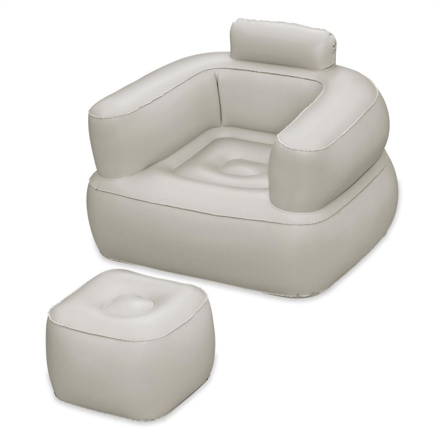 Bestway Oppusteligt Sde med Fodsttte Farve Assorterede 107x99x80/48x48x36 cm #2