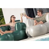 Bestway Oppusteligt Sde med Fodsttte Farve Assorterede 107x99x80/48x48x36 cm #7