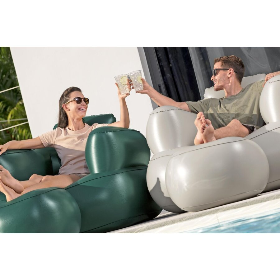 Bestway Oppusteligt Sde med Fodsttte Farve Assorterede 107x99x80/48x48x36 cm #7