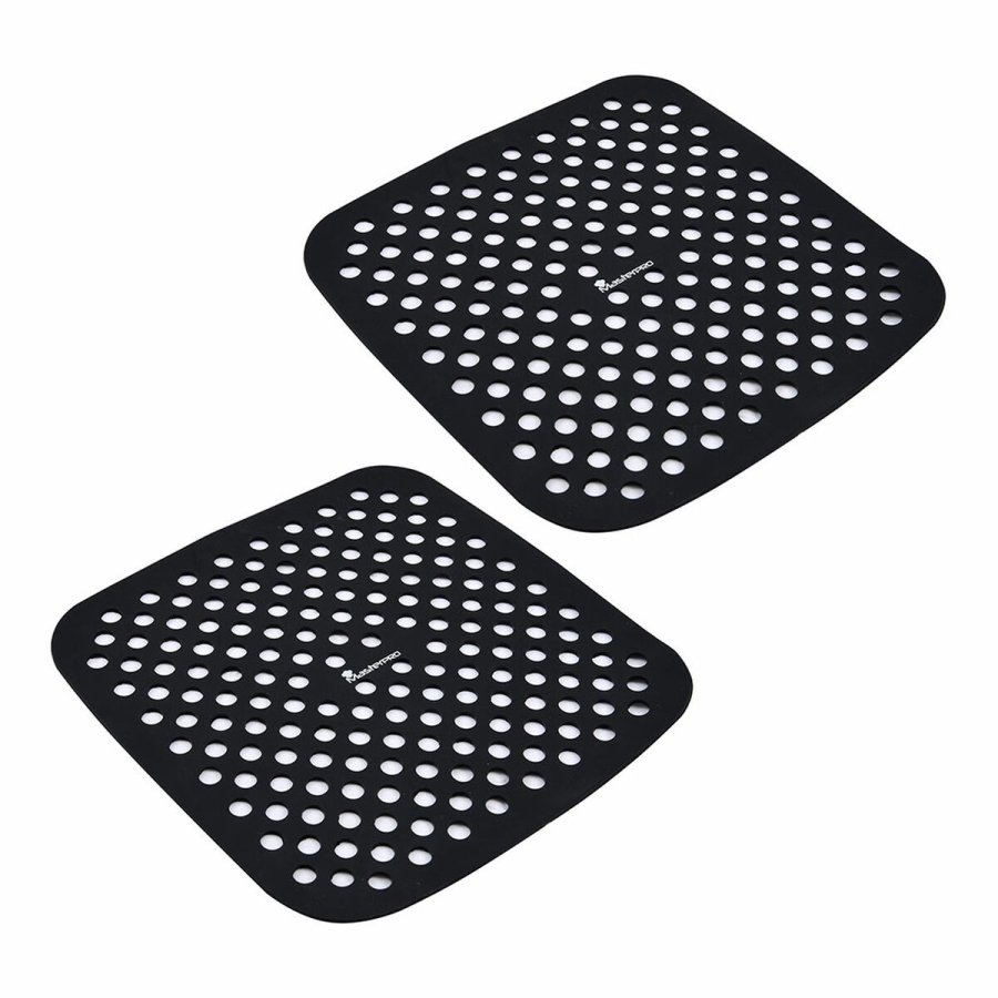 Bagemtte Masterpro bgmp-7701 Sort Silikone 19 x 19 cm (2 enheder) #1