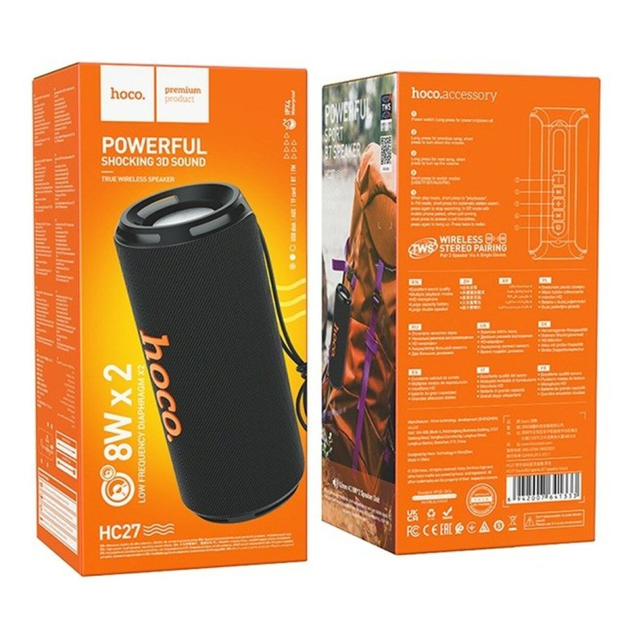 Brbare Bluetooth-hjttalere Hoco HC27 Sort 16 W #7