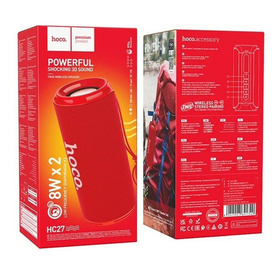 Brbare Bluetooth-hjttalere Hoco HC27 Rd 16 W #3