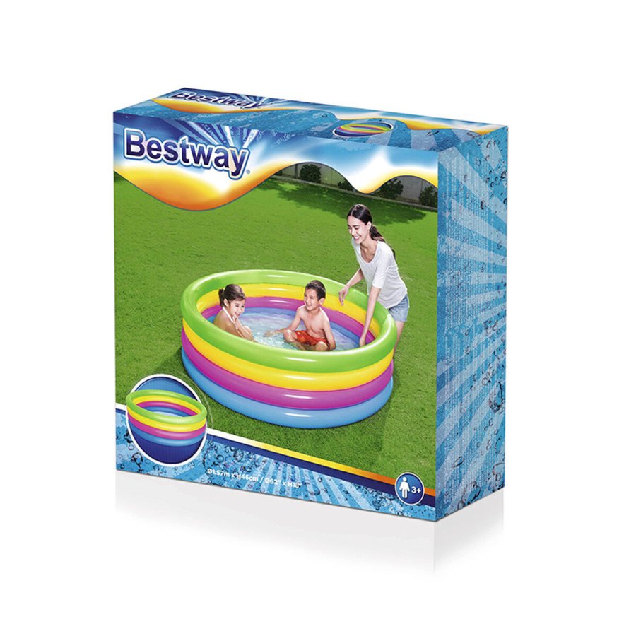 Oppustelig Pool til Brn Shine Inline Regnbue 157 x 46 cm #2