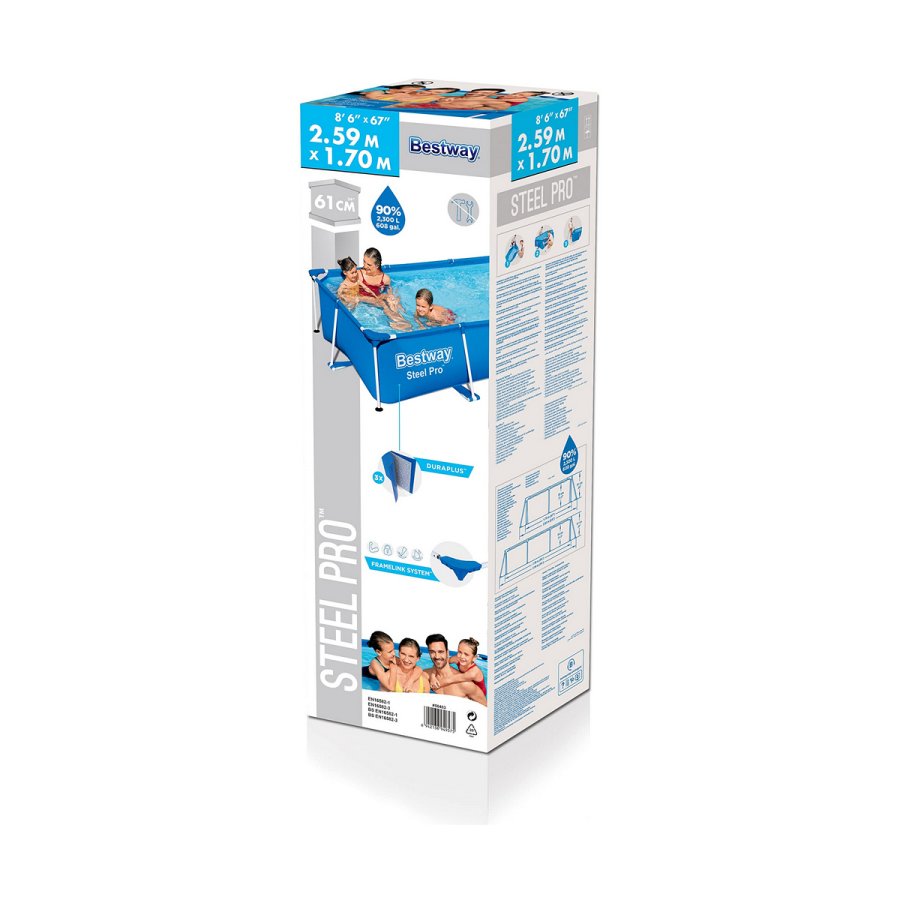 Pool Aftageligt Bestway Steel Pro 56403b (259 x 170 x 61 cm) #4