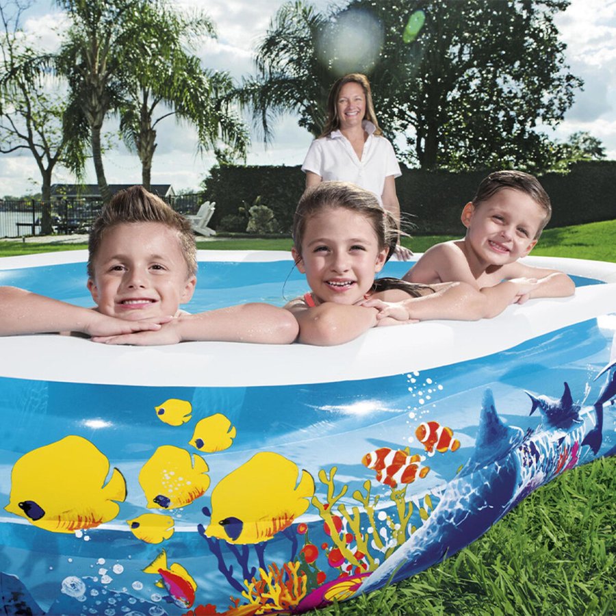 Oppustelig Pool til Brn Bestway Multifarvet 262 x 157 x 46 cm #3