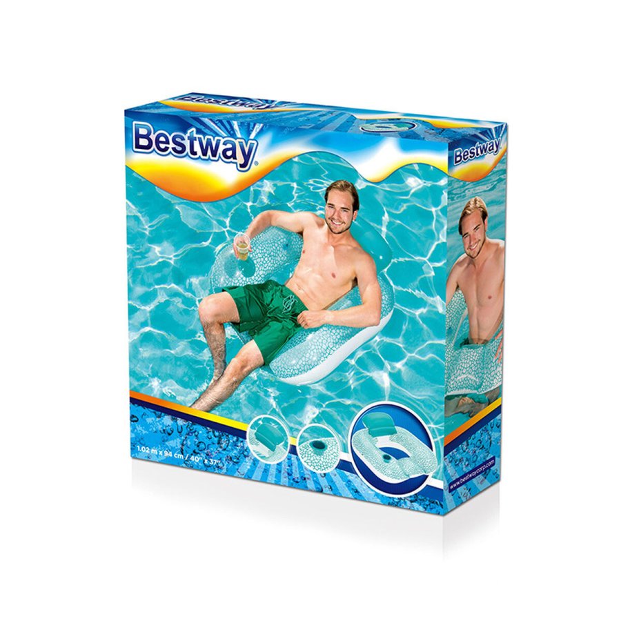 Oppustelig poolstol Bestway 84 x 84 x 23 cm 102 x 94 cm #2