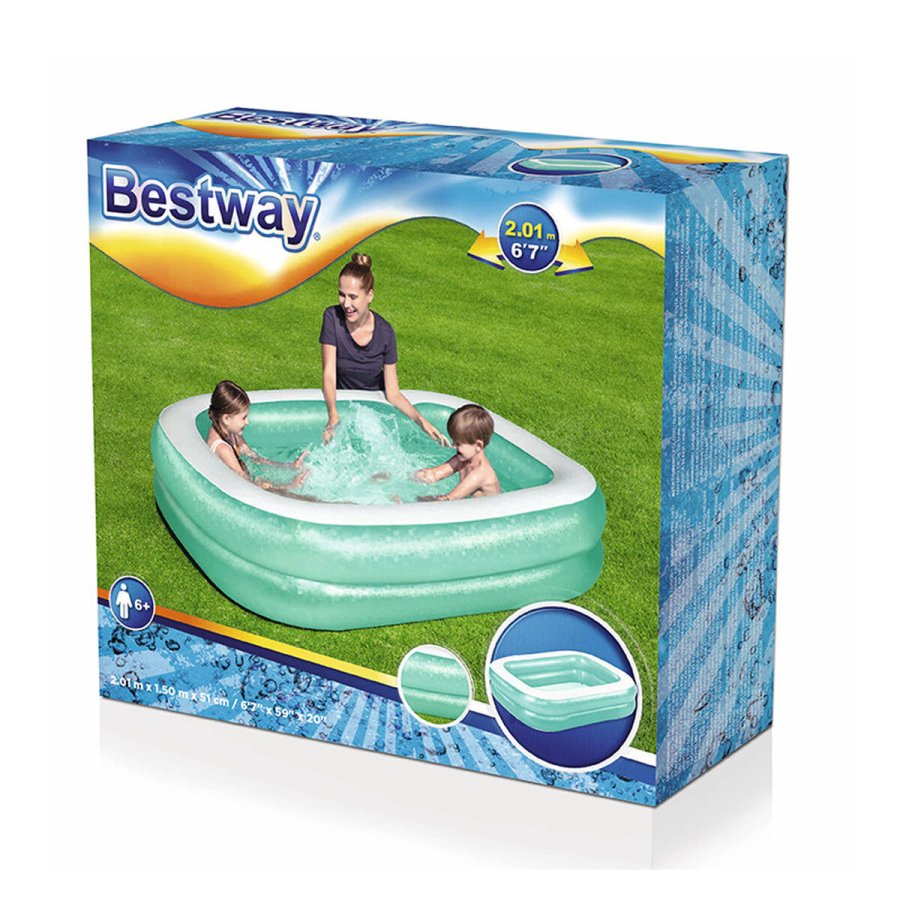 Oppustelig Pool til Brn Bestway Multifarvet 201 x 150 x 51 cm #2