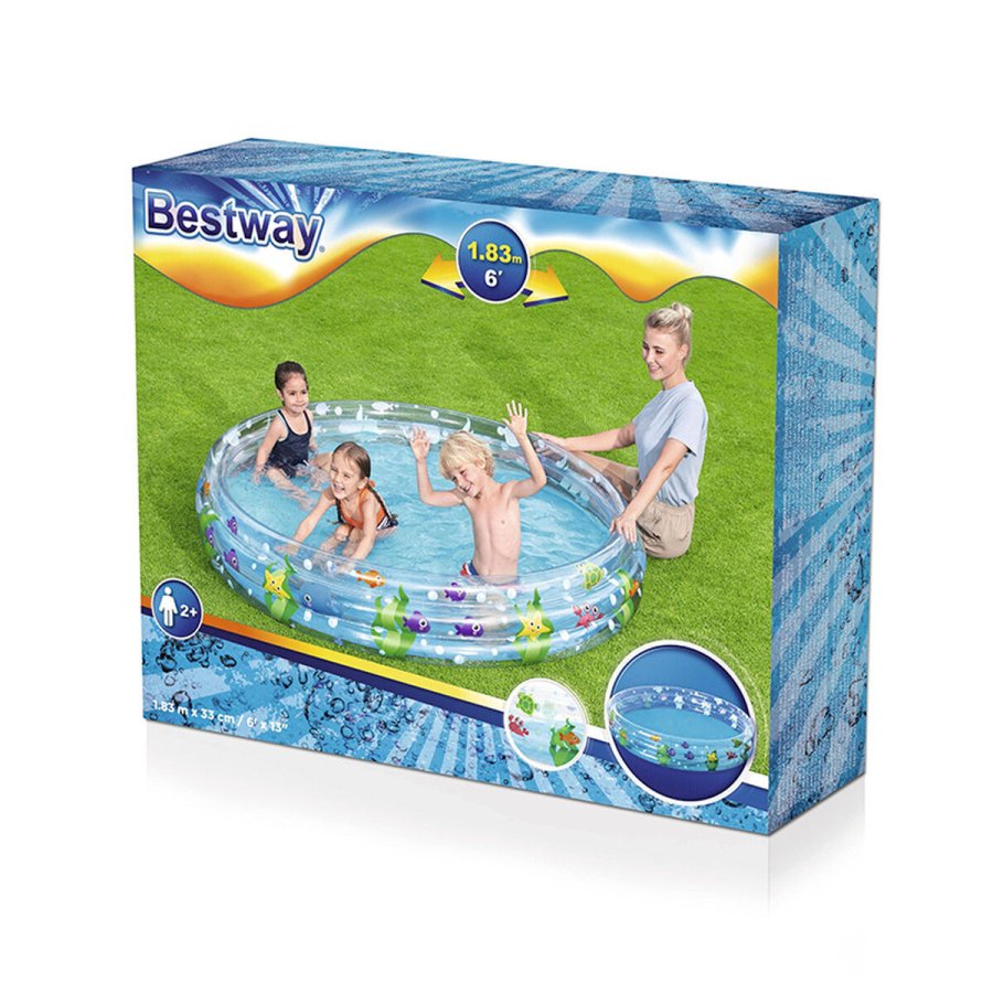 Oppustelig Pool til Brn Bestway Marine 183 x 33 cm #2
