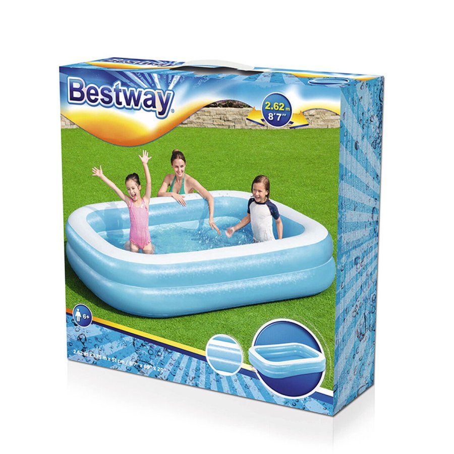 Oppustelig Pool til Brn Bestway Multifarvet 262 x 175 x 51 cm #2