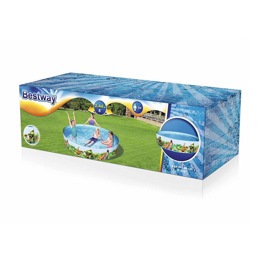 Oppustelig Pool til Brn Bestway Dinosaurer 244 x 46 cm #2