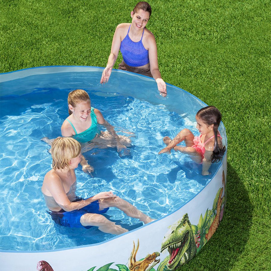 Oppustelig Pool til Brn Bestway Dinosaurer 244 x 46 cm #3