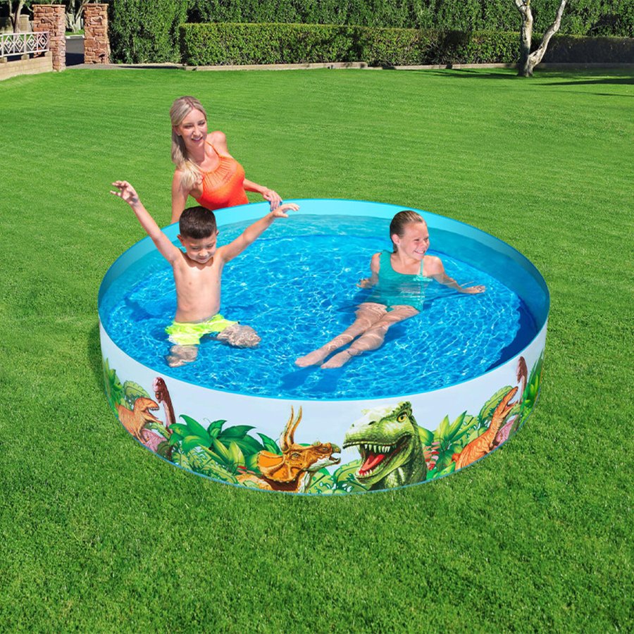 Oppustelig Pool til Brn Bestway Dinosaurer 183 x 38 cm #3