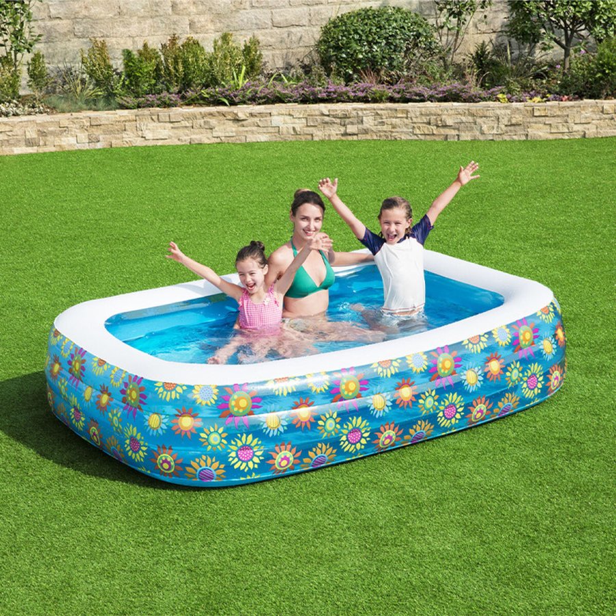 Oppustelig Pool til Brn Bestway Multifarvet 229 x 152 x 56 cm Floral #3