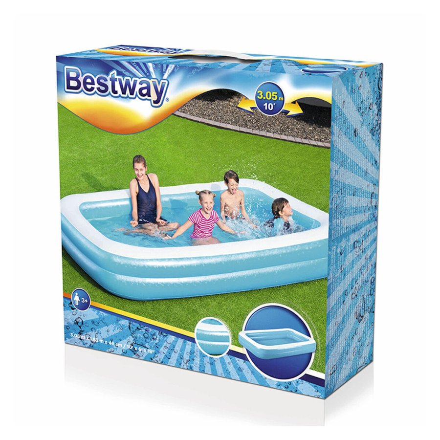 Oppustelig Pool til Brn Bestway Multifarvet 305 x 183 x 46 cm #2