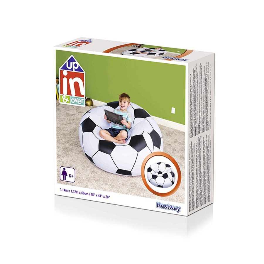 Oppustelige lnestol Bestway Multifarvet 114 x 112 x 71 cm 112 x 114 x 66 cm Fodbold #3