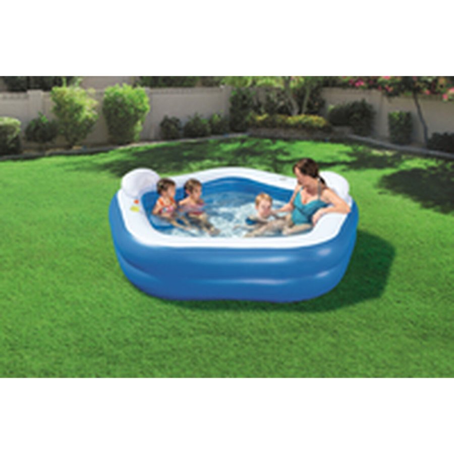 Oppustelig Pool til Brn Bestway Multifarvet 213 x 206 x 69 cm #7