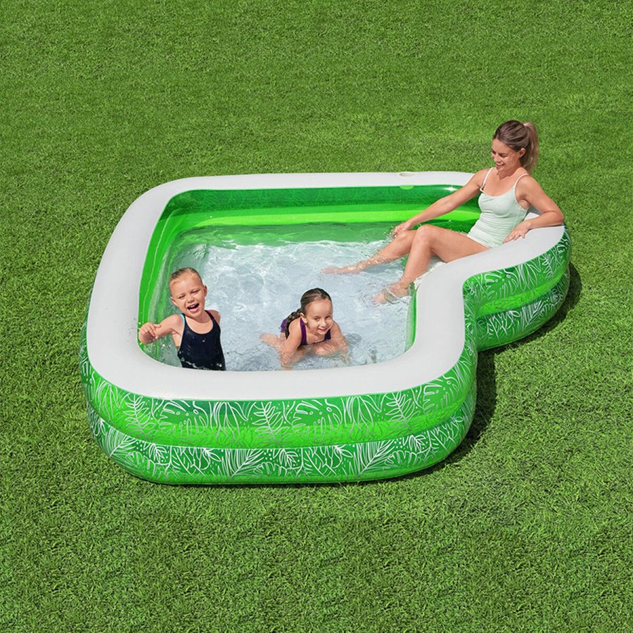 Oppustelig Pool til Brn Bestway Grn Multifarvet 231 x 231 x 51 cm #3