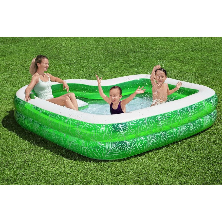 Oppustelig Pool til Brn Bestway Grn Multifarvet 231 x 231 x 51 cm #7