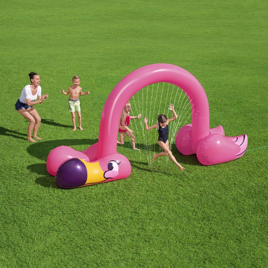 Legetjs vandsprinkler Bestway Plastik 340 x 110 x 193 cm Lyserd flamengo #3