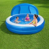 Oppustelig Pool til Brn Bestway Multifarvet 241 x 241 x 140 cm #3