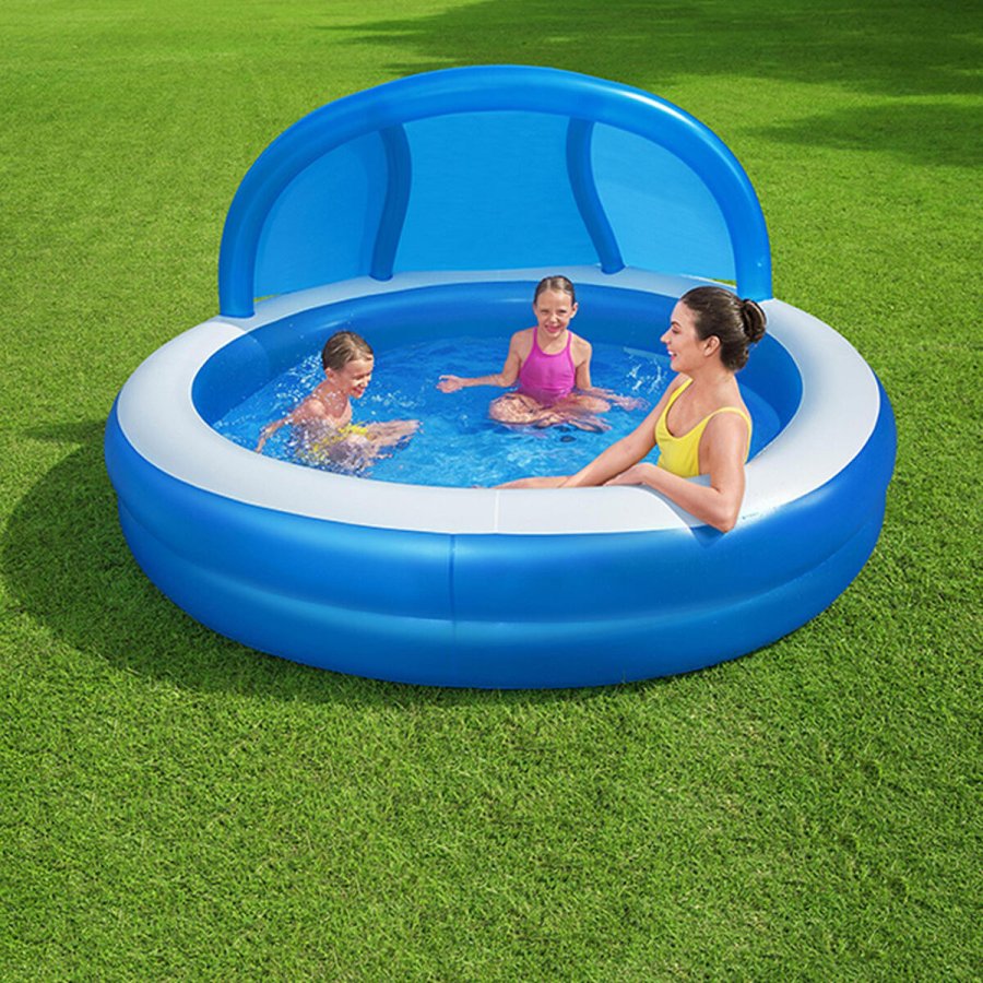Oppustelig Pool til Brn Bestway Multifarvet 241 x 241 x 140 cm #3