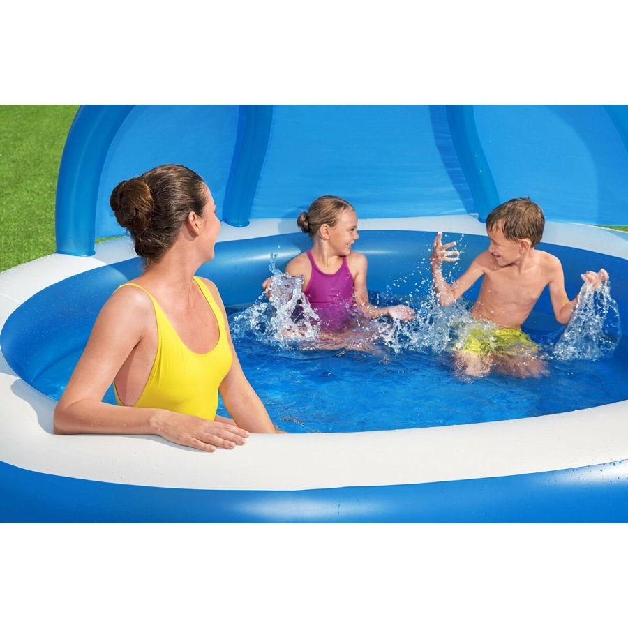 Oppustelig Pool til Brn Bestway Multifarvet 241 x 241 x 140 cm #7