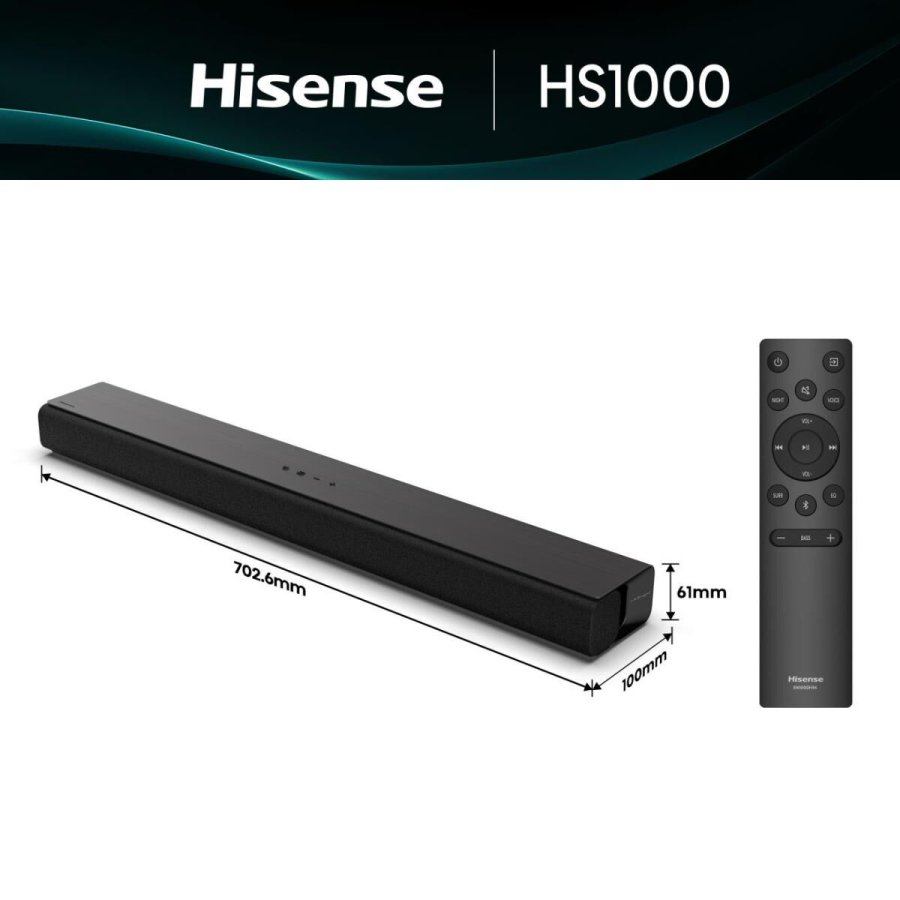 Sound bar Hisense HS1000     120W Sort 120 W #2
