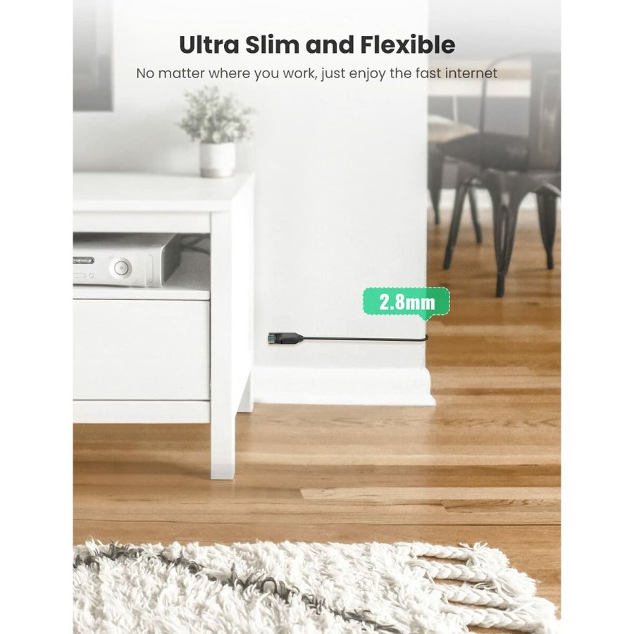 UTP kategori 6 stift netvrkskabel Ugreen 70653 Sort 3 m #7