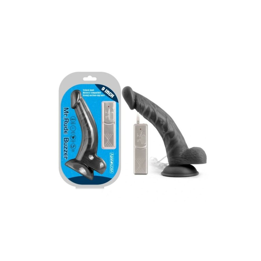 Realistisk Dildo VSCNOVELTY Sort 22,86 cm #3