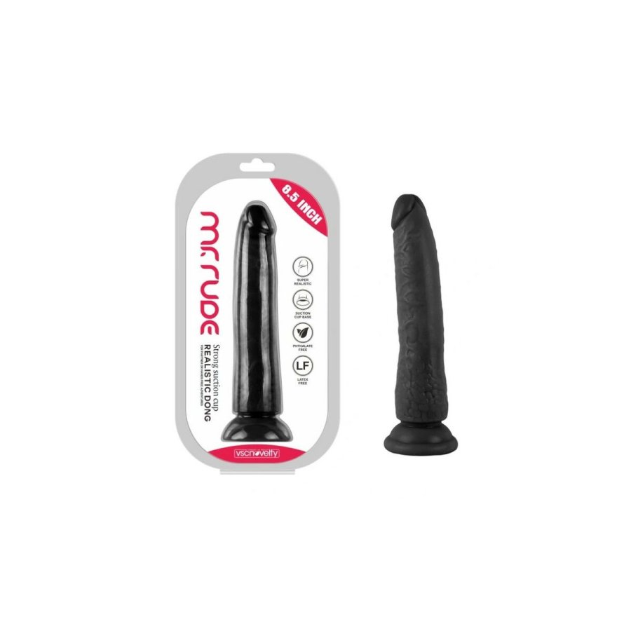 Realistisk Dildo VSCNOVELTY Sort 21,6 cm #3