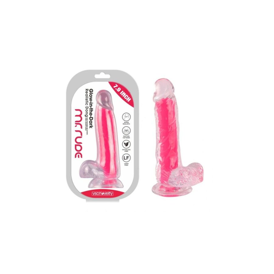 Realistisk Dildo VSCNOVELTY TPE Pink 20 cm #9