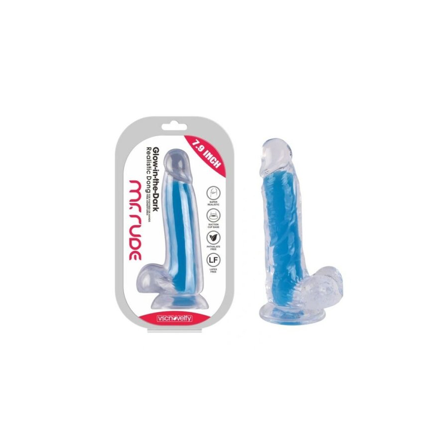 Realistisk Dildo VSCNOVELTY TPE Bl 20 cm #7