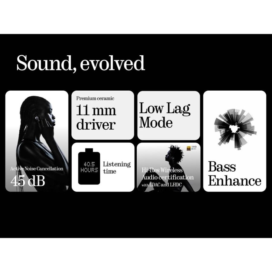 Hovedtelefoner med mikrofon Nothing A10600061 Sort #2