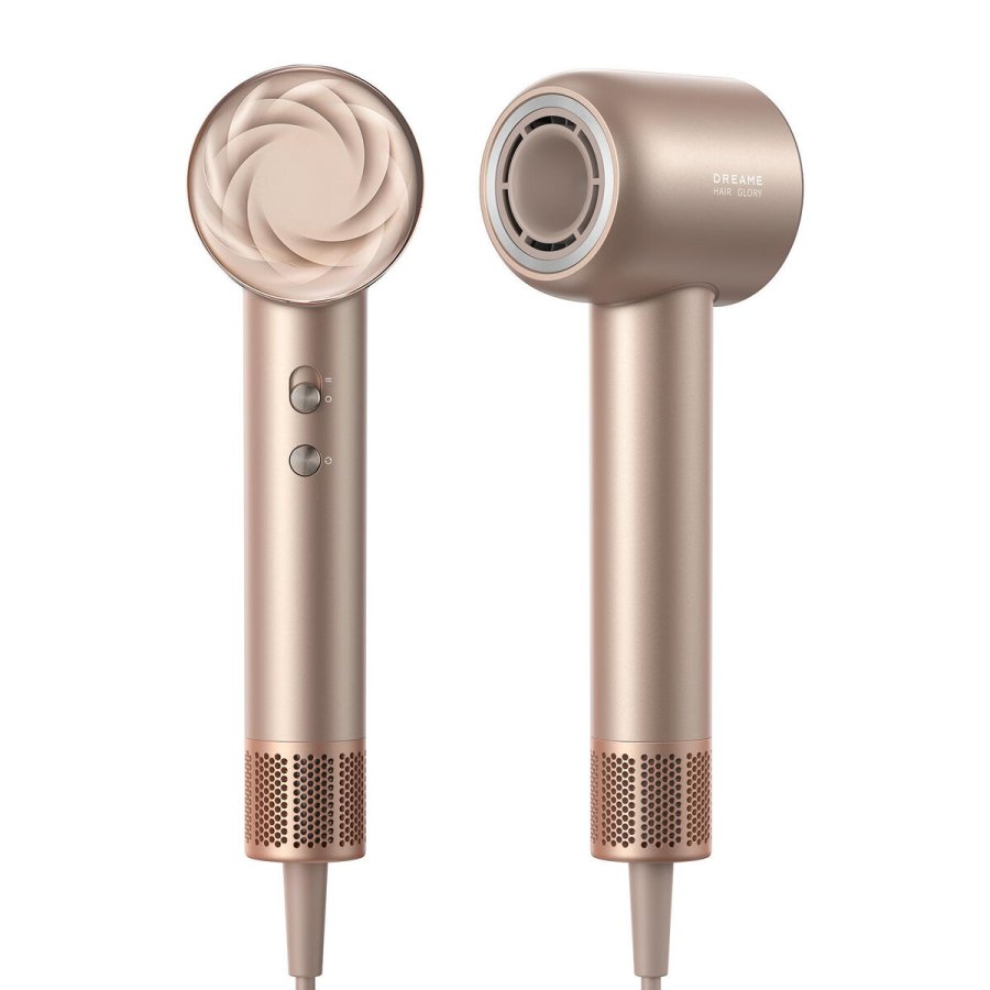 Dreame H�rt�rrer Glory Mix 1600W Ionisk, 3 Magnetmundstykker, Guld #2