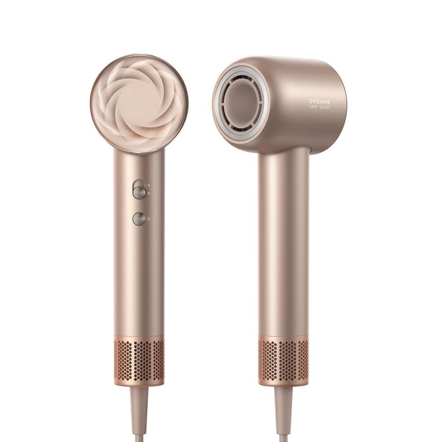 Dreame H�rt�rrer Glory Mix 1600W Ionisk, 3 Magnetmundstykker, Guld #1