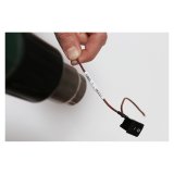 Lamineret tape til m�rkningsmaskiner Brother HSE261E Hvid Sort (1 enheder) #2