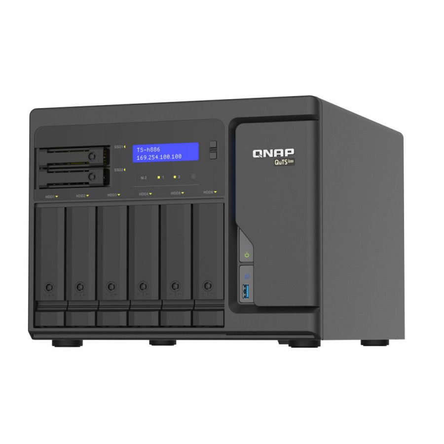 NAS-netvrkslagring Qnap TS-H886-D1602-8G Sort #2