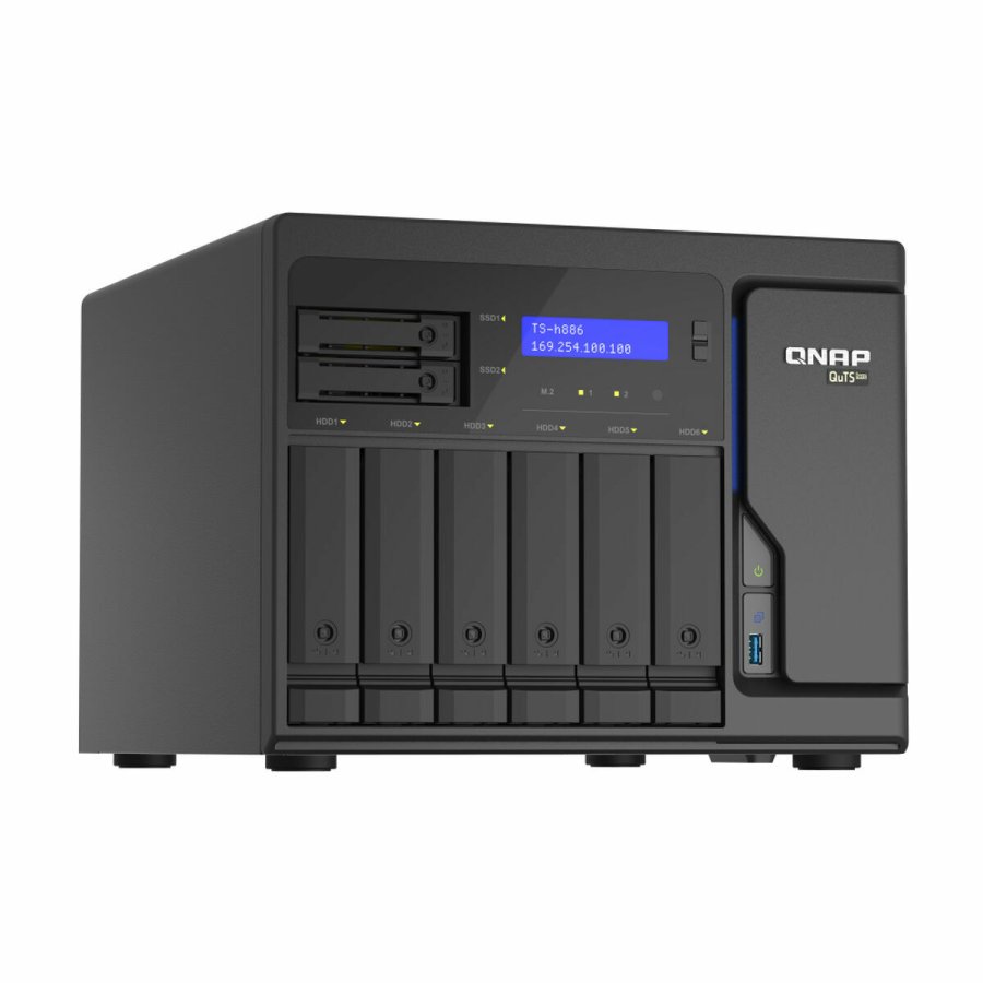 NAS-netvrkslagring Qnap TS-H886-D1602-8G Sort #1