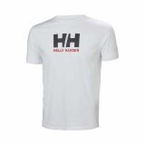 Kort�rmet T-shirt til M�nd LOGO Helly Hansen 33979 001  Hvid #3
