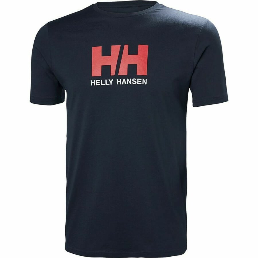 Kort�rmet T-shirt til M�nd LOGO Helly Hansen 33979 597 Marinebl� #1