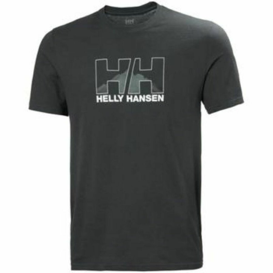 Kort�rmet T-shirt til M�nd NORD GRAPHIC Helly Hansen 62978 981 Gr� #4