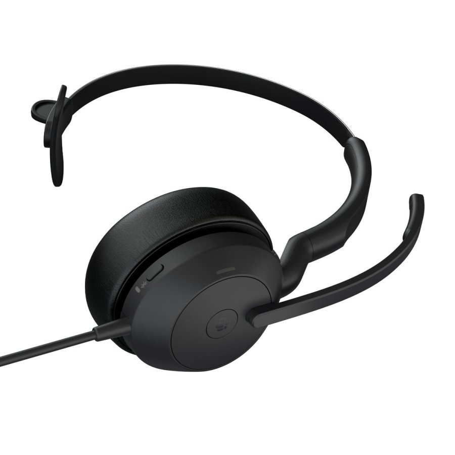Hovedtelefoner med mikrofon Jabra Evolve2 Sort #1