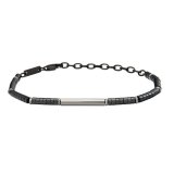 Armbnd til mnd Breil TJ3639 Sterling slv 925 Sort #1