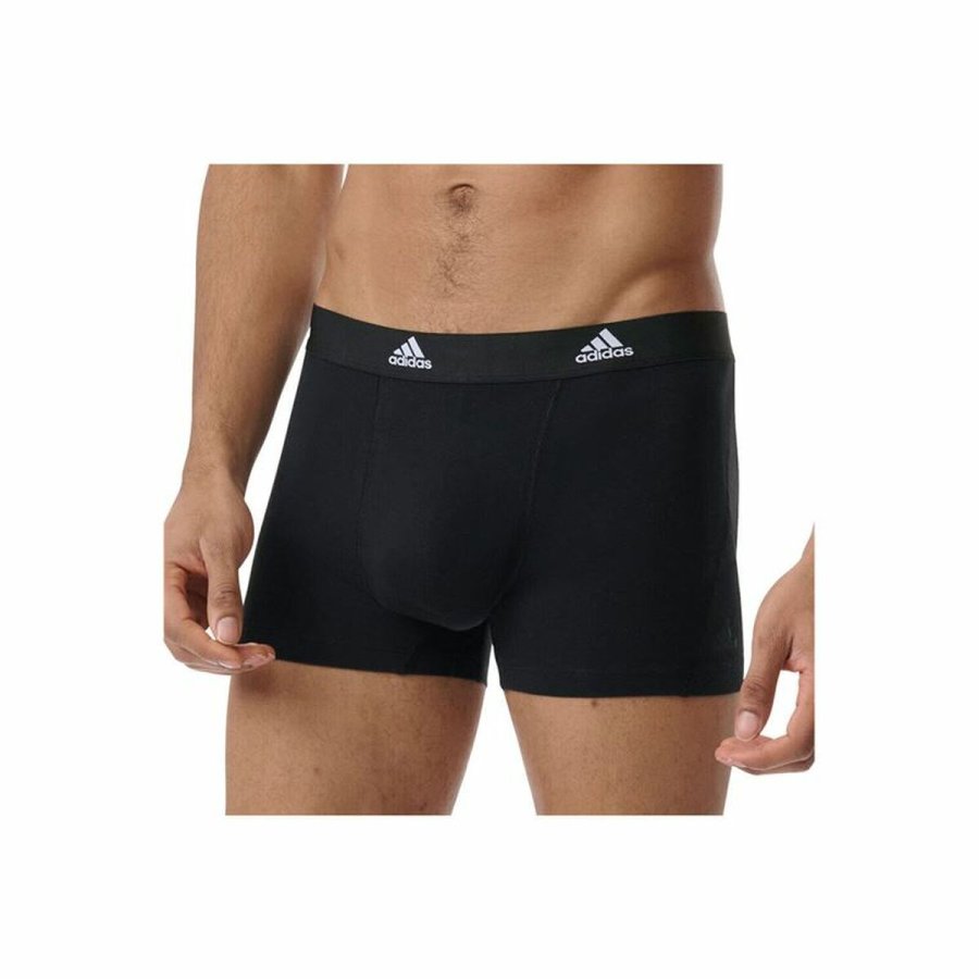 Boxershorts til mnd Adidas Active Flex Sort 3 enheder #2
