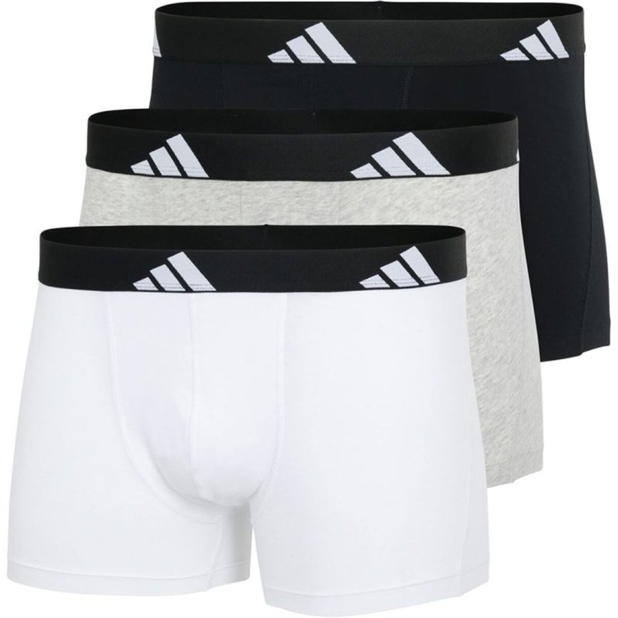Boxershorts til m�nd Adidas Slip Active Flex Cotton Hvid 3 Dele #1
