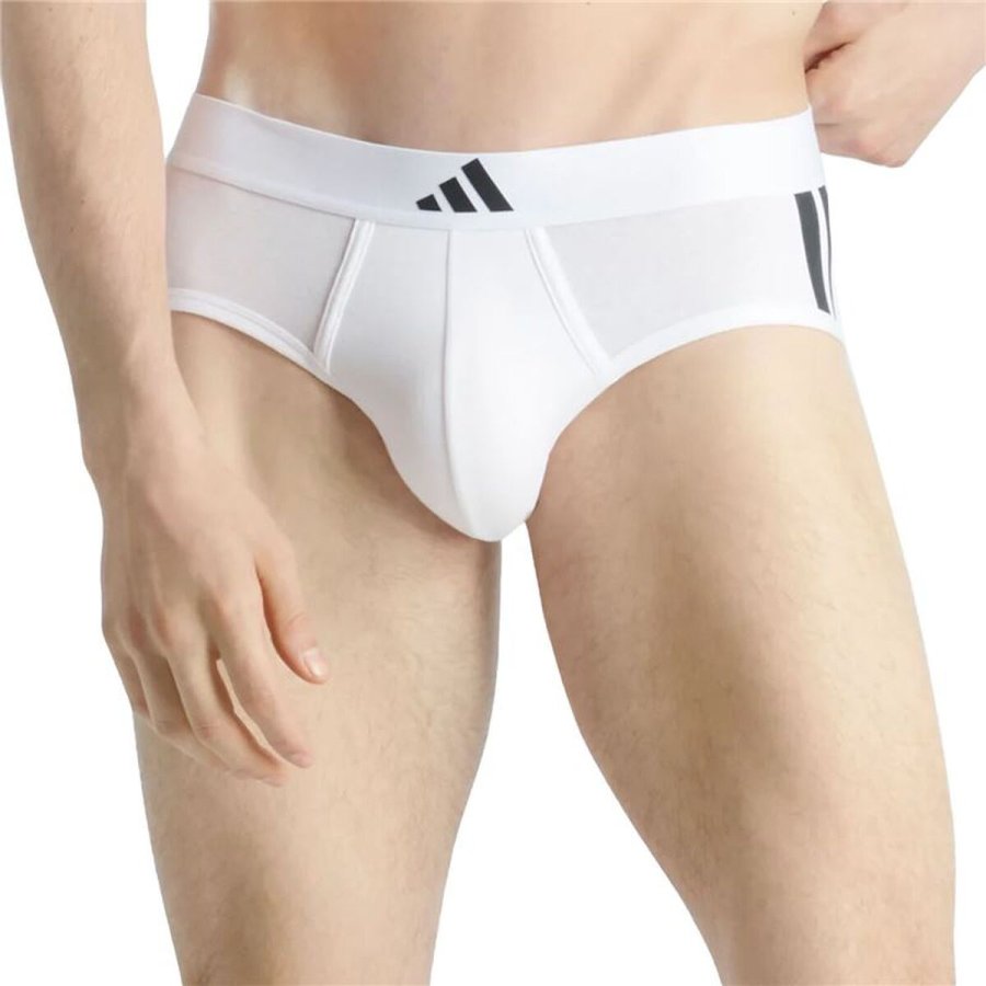 Slips Adidas Slip Low Rise 3 Stripes Active Flex Hvid 2 enheder #2