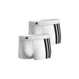Boxershorts til m�nd Adidas Trunk Low Rise 3 Stripes Hvid 2 Dele #1